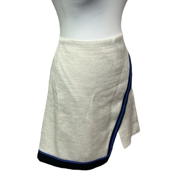 WHBM Tweed Envelope Hem Skirt Tan - Picture 3 of 7